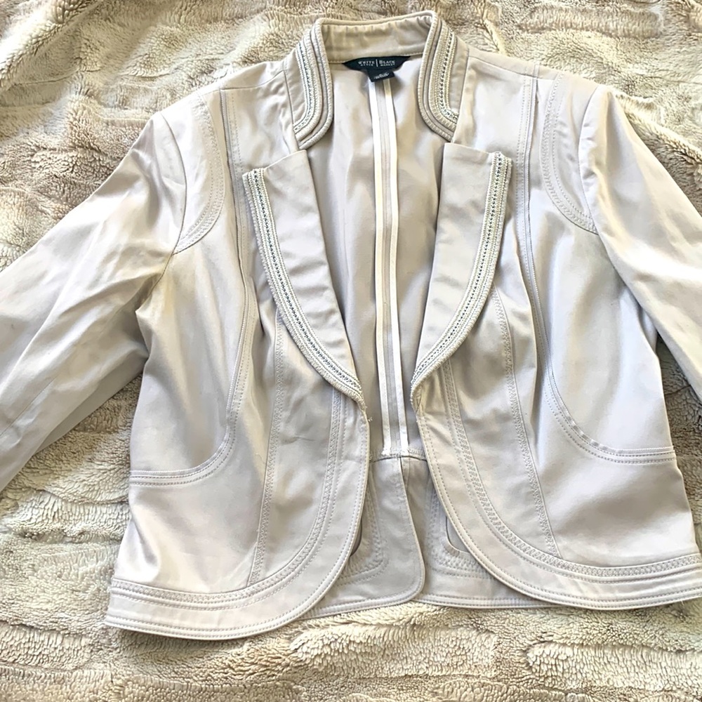 Silver bolero style jacket